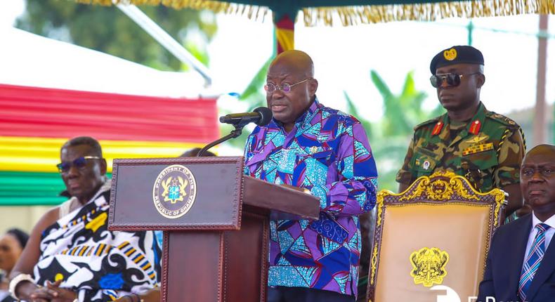 President Akufo-Addo at the commissioning ceremony 