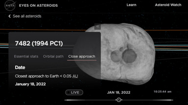 Ogromna asteroida minęła Ziemię. Ma ponad kilometr średnicy