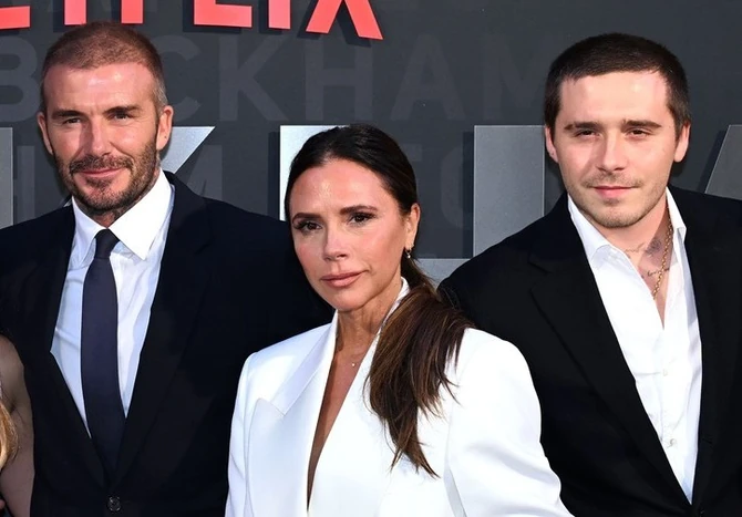 Dejvid, Viktorija i Bruklin Bekam