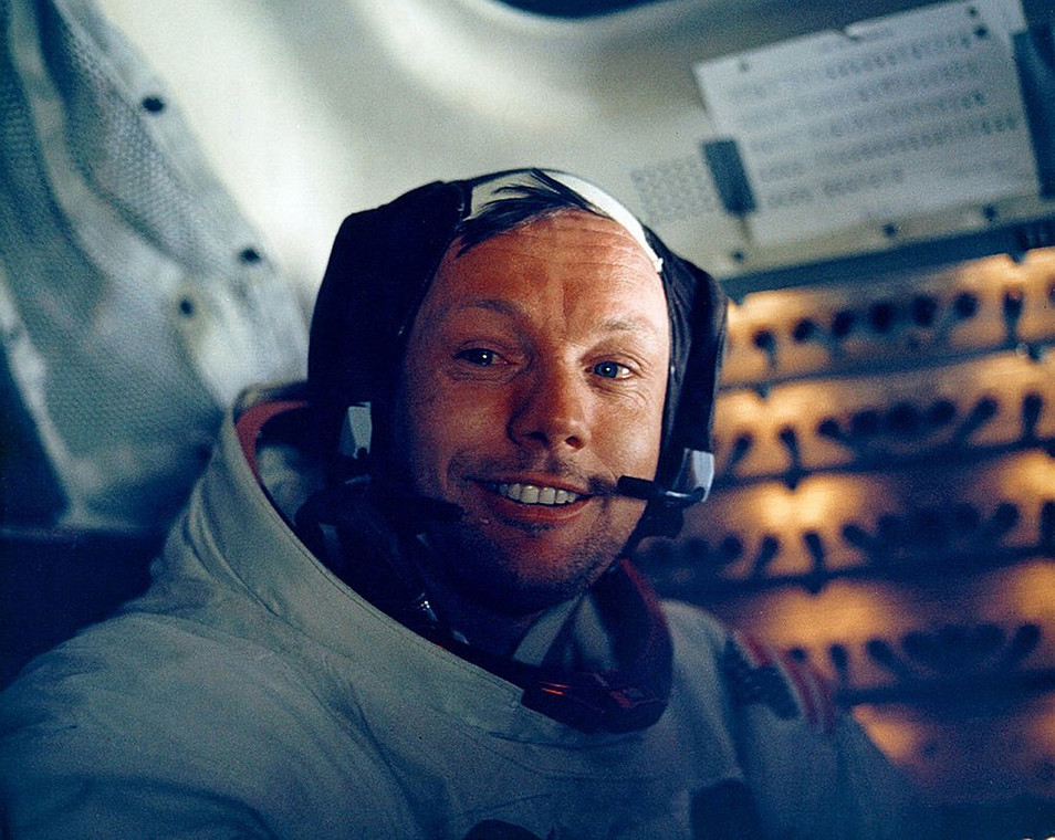 Armstrong w drodze na Księżyc