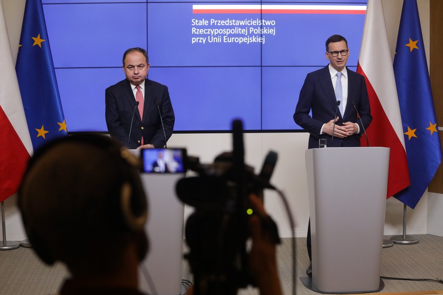 Konrad Szymański i Mateusz Morawiecki
