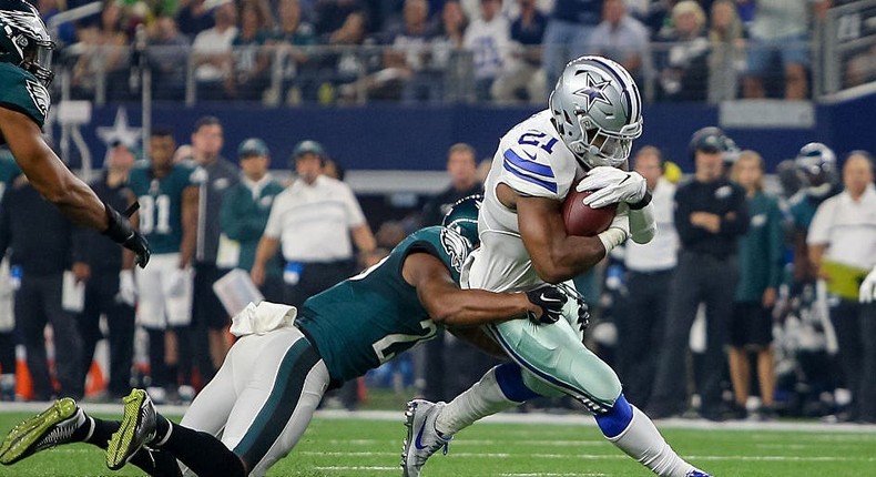 An NFL game between the Philadelphia Eagles and Dallas Cowboys.