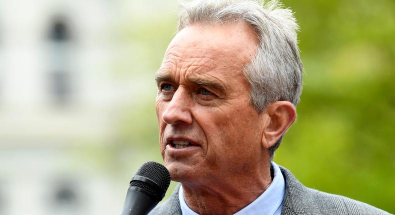 Robert F. Kennedy Jr. speaks at the New York State Capitol, May 14, 2019, in Albany, New York.Hans Pennink/AP Photo