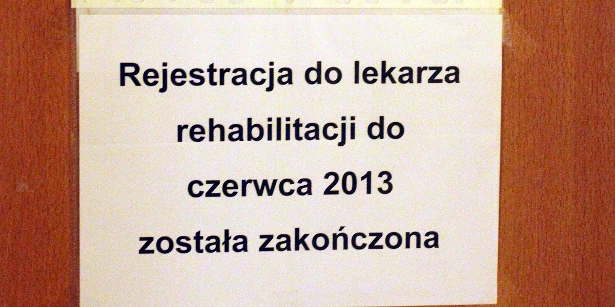 Nie ma miejsca na rehabilitacji