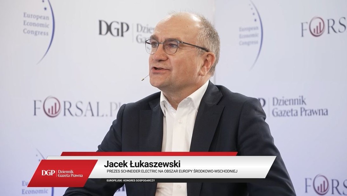 Jacek Łukaszewski, prezes Schneider Electric na obszar Europy Środkowo-Wschodniej