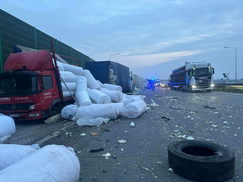 Wypadek na autostradzie A1