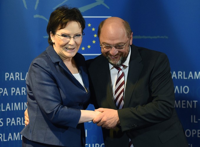 Ewa Kopacz i Martin Schulz