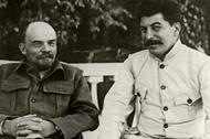 Józef Stalin z Włodzimierzem Leninem w Gorki, 1922 r.