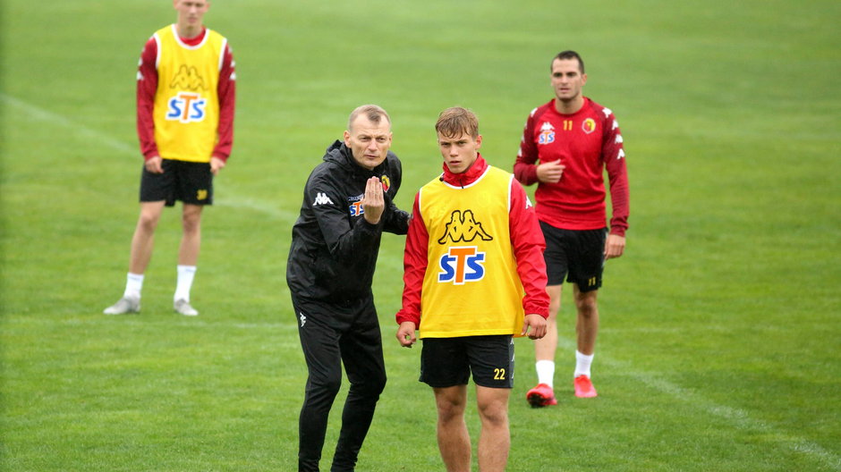 Bogdan Zając i Oliwier Wojciechowski (Jagiellonia Białystok)