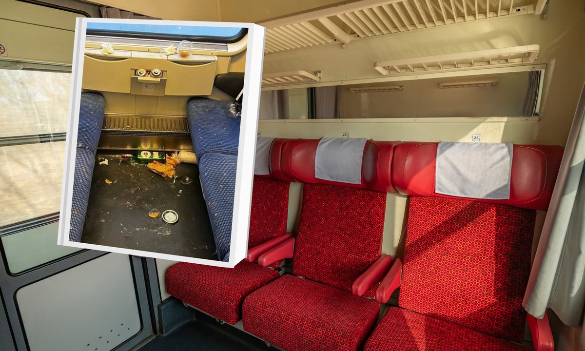 Konduktor pokazał zdjęcie z pociągu. "Żeby z przedziału melinę zrobić"