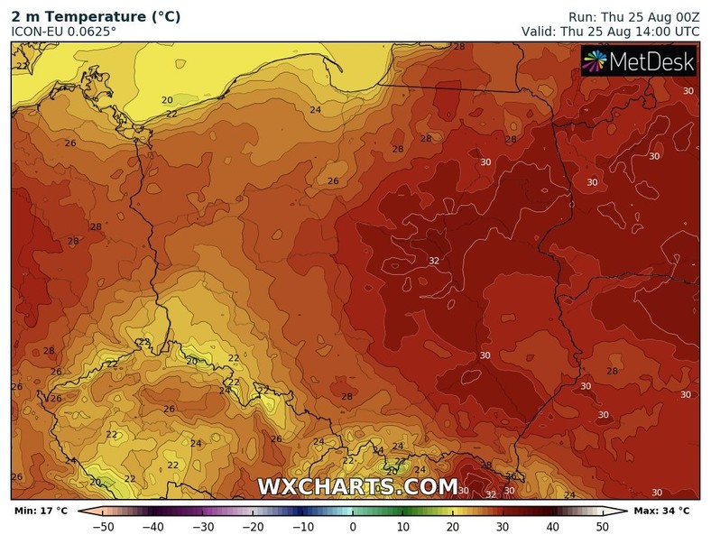 Na Mazowszu będą nawet 32 st. C