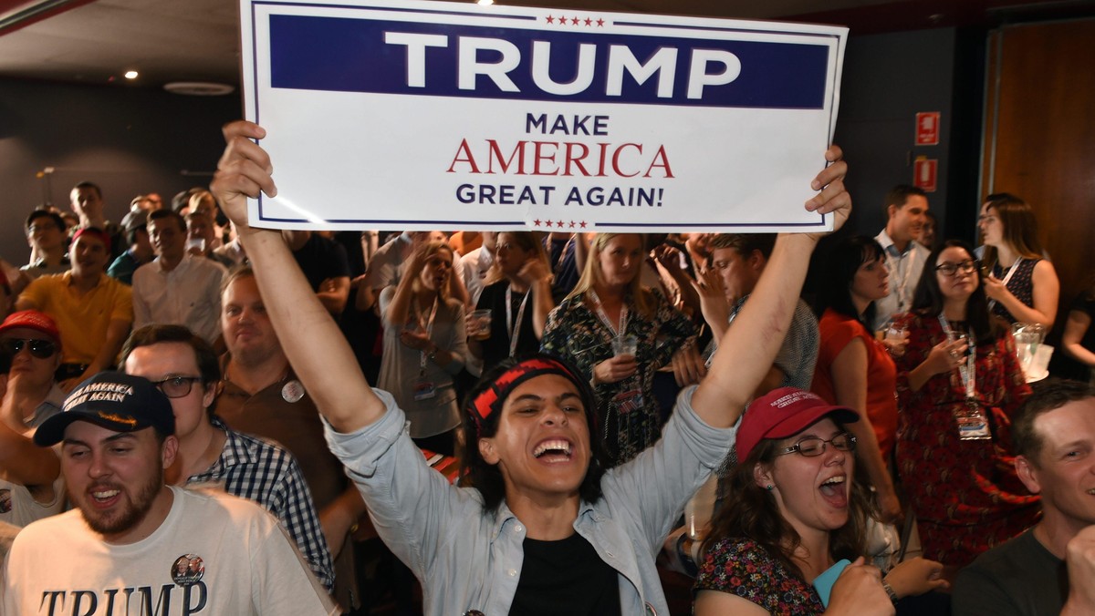 US election night in Sydney