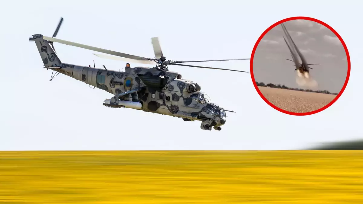 Ukraiński śmigłowiec Mi-24