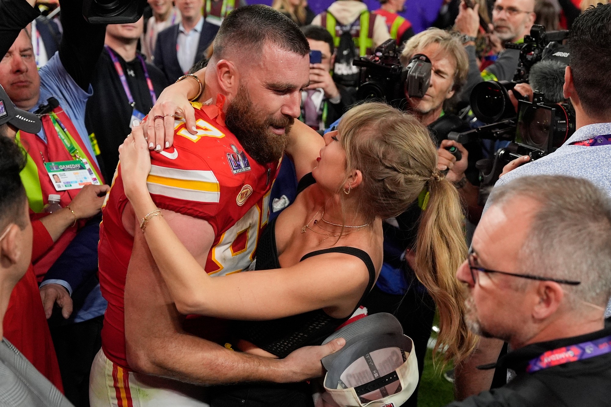 Speváčka Taylor Swift na Super Bowle.