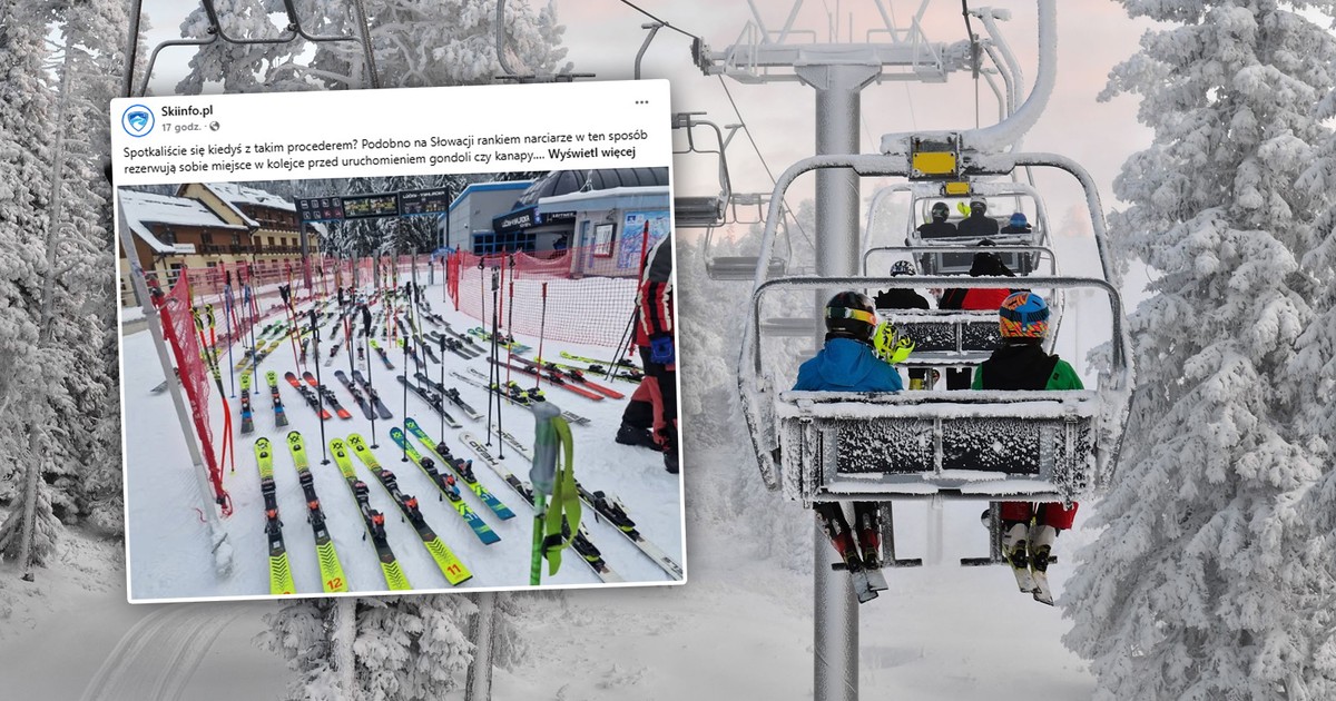 Dziwny zwyczaj Polaków szusujących w Słowacji. To zdjęcie podbija sieć