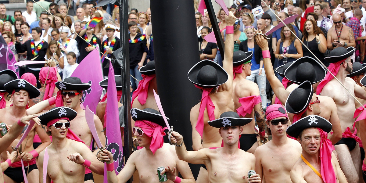 Parada gejów w Amsterdamie