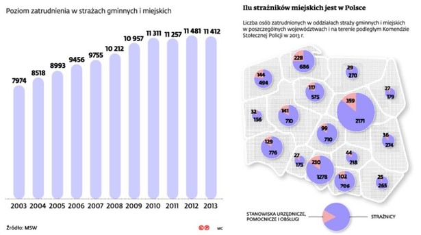 Ilu strażników miejskich jest w Polsce