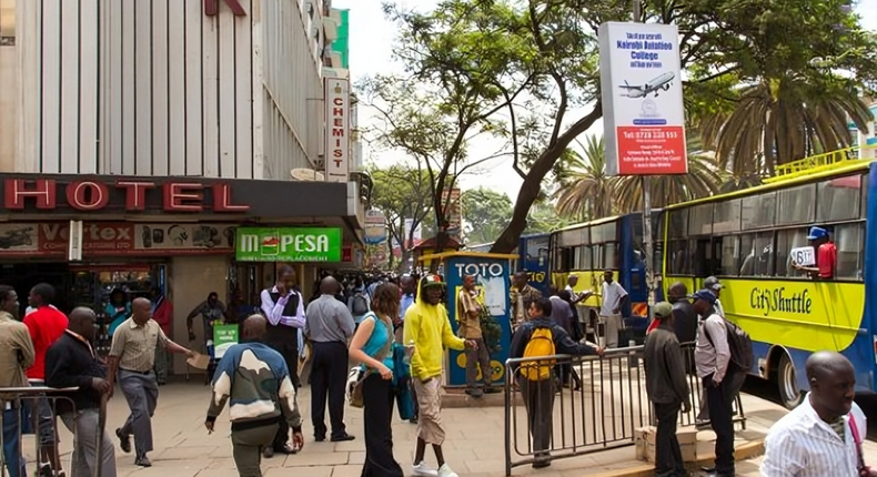 A photo of the Nairobi CBD