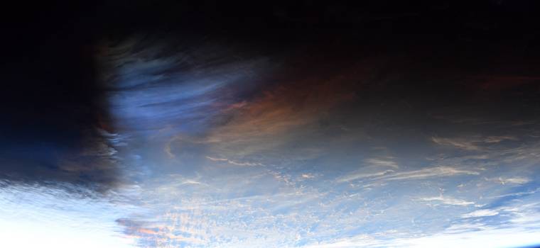 Chmury popiołu po wybuchu wulkanu Tonga uchwycone z kosmosu przez astronautów z ISS
