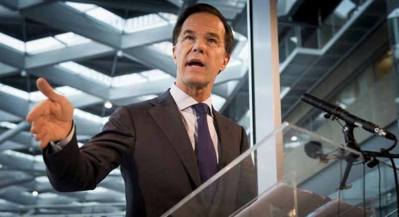 Dutch Prime Minister Mark Rutte (pictured) has already said he would not form a coalition with his adversary, far-right MP Geert Wilders