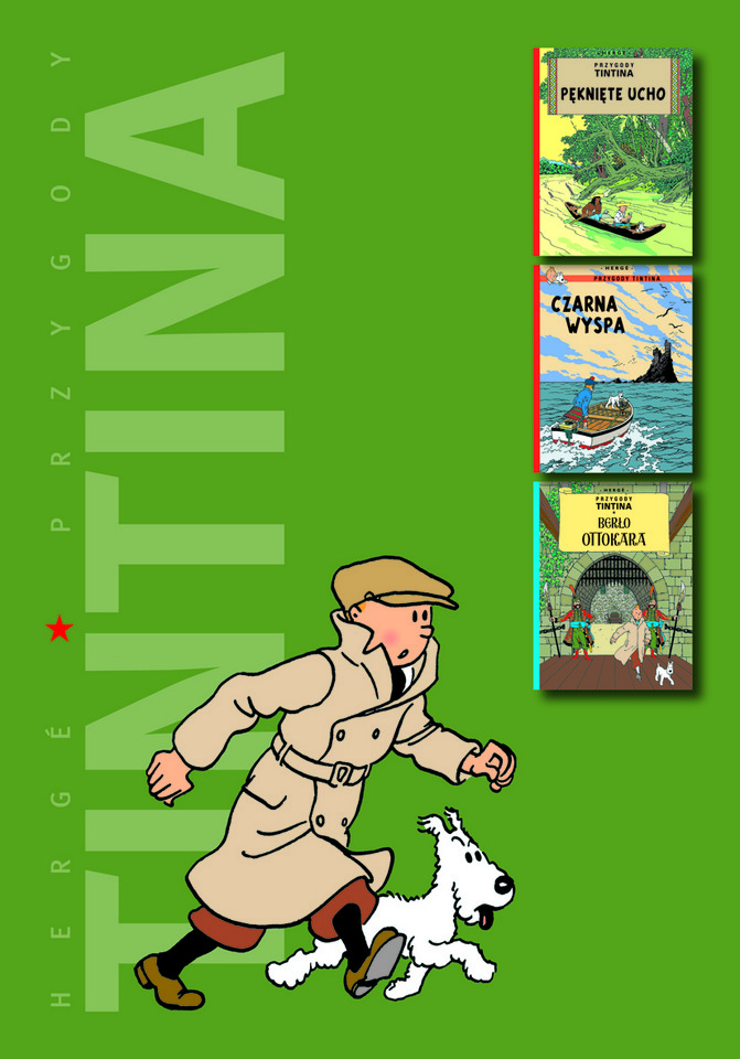 Okładka albumu o przygodach Tintina