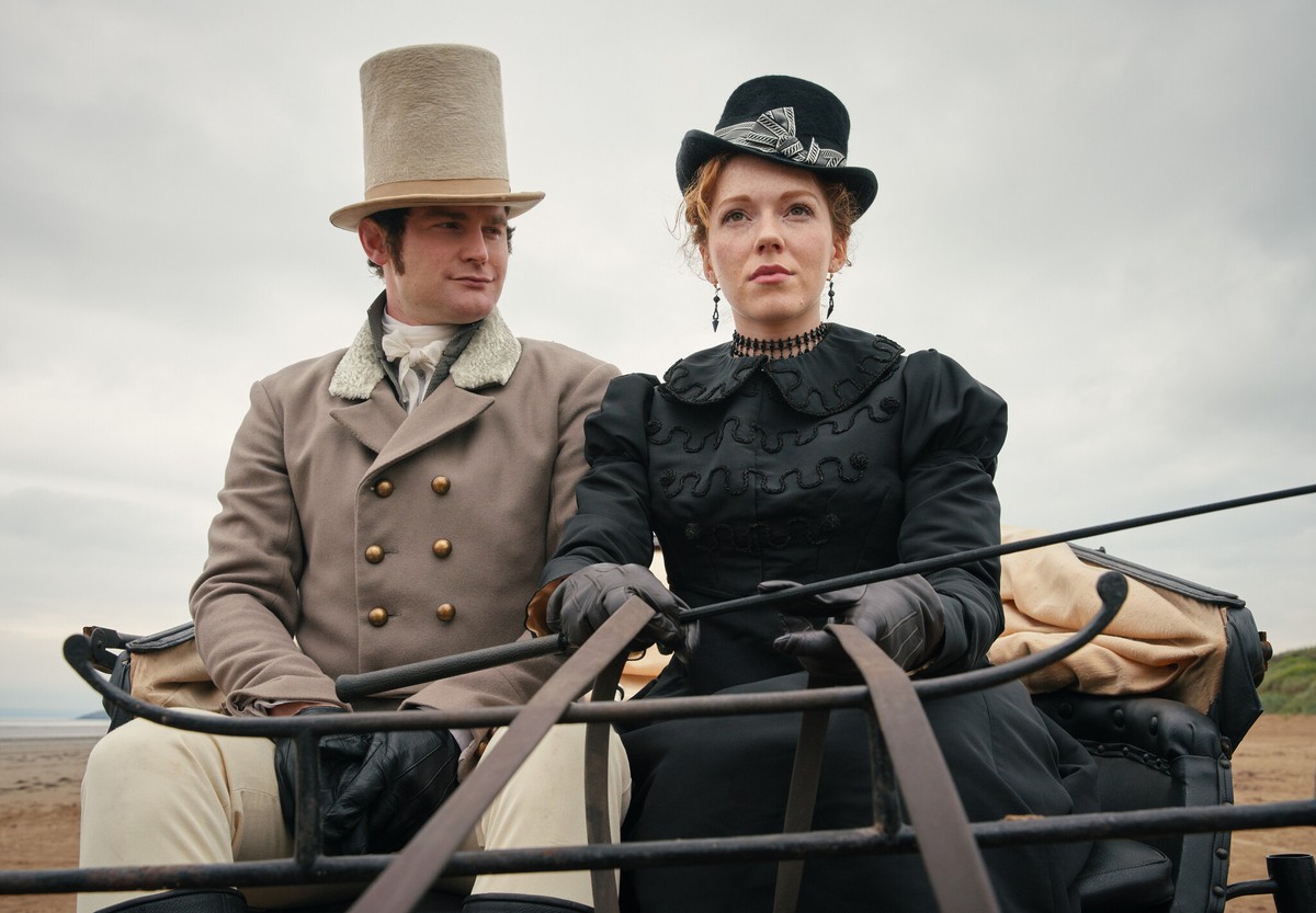 Mark Stanley jako Lord Babington i Charlotte Spencer jako Esther Denham w serialu "Sanditon"