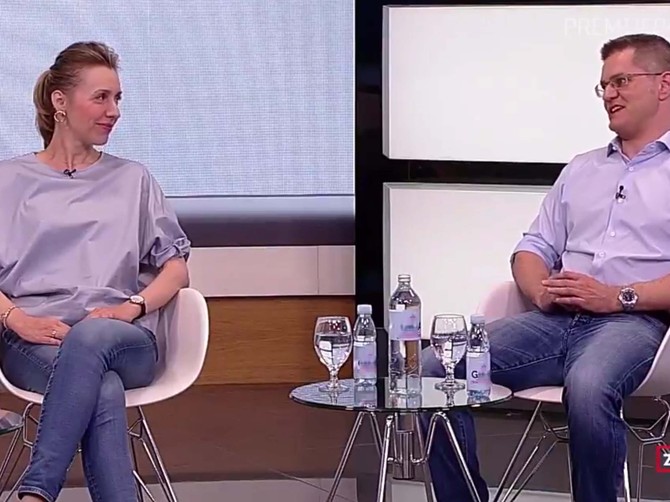 Nataša i Vuk Jeremić u emisiji "Zdravi sa dr Katarinom Bajec"