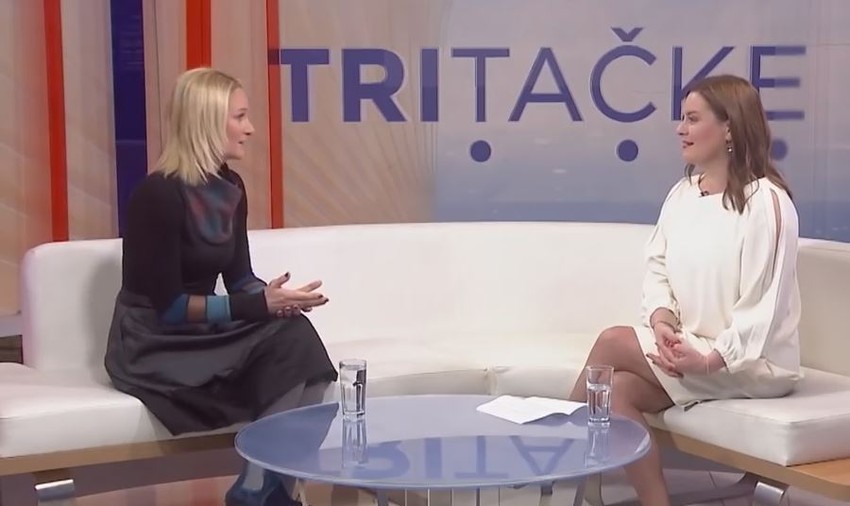 Tamara Grujić u emisiji Ivane Zarić