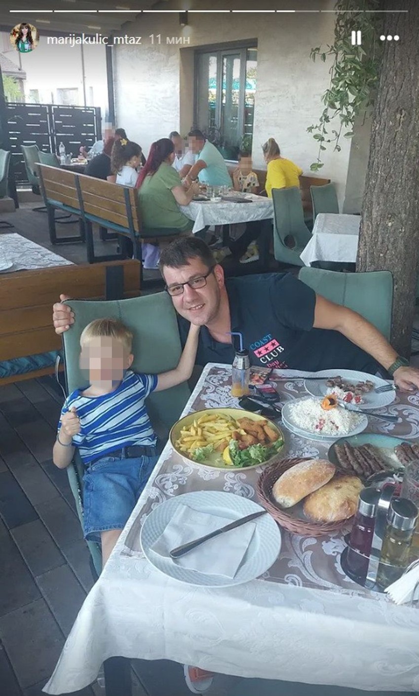 Ivan Marinković sa sinom