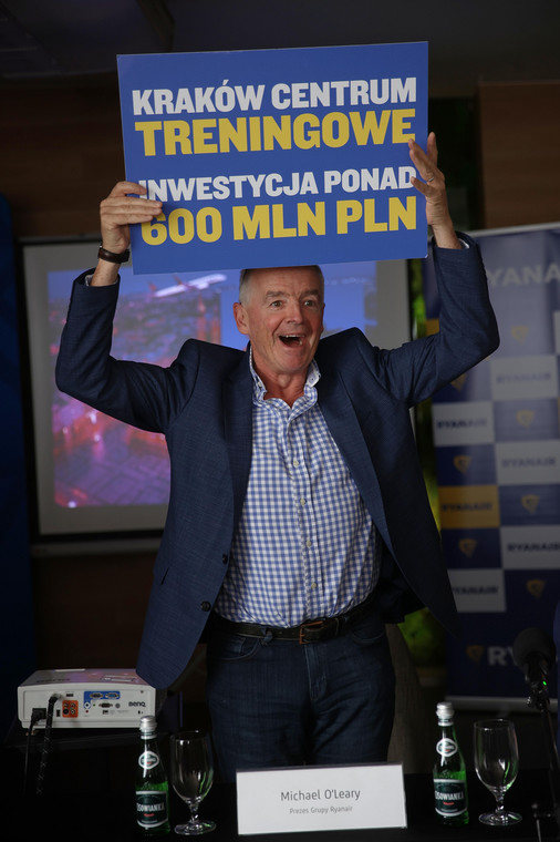 Michael O'Leary na konferencji Ryanair w Krakowie