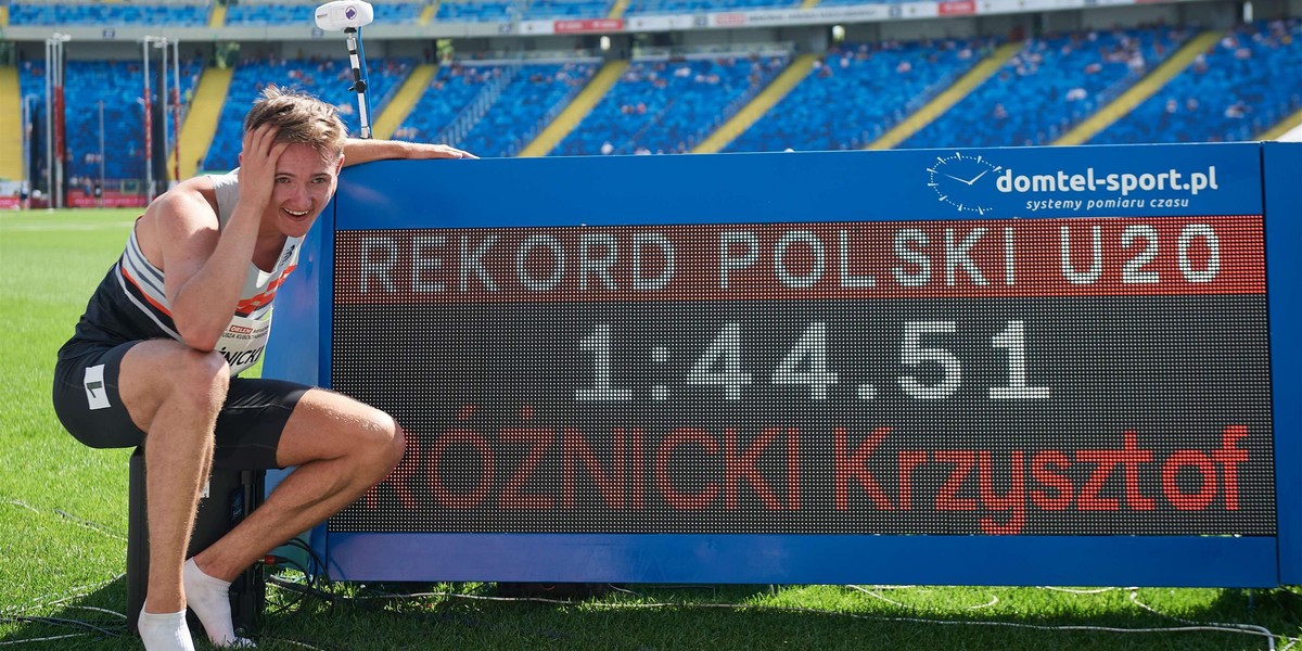 Krzysztof Różnicki w 2021 r.  poprawił rekord Polski do lat 20 na 800 m – 1.44,51 m