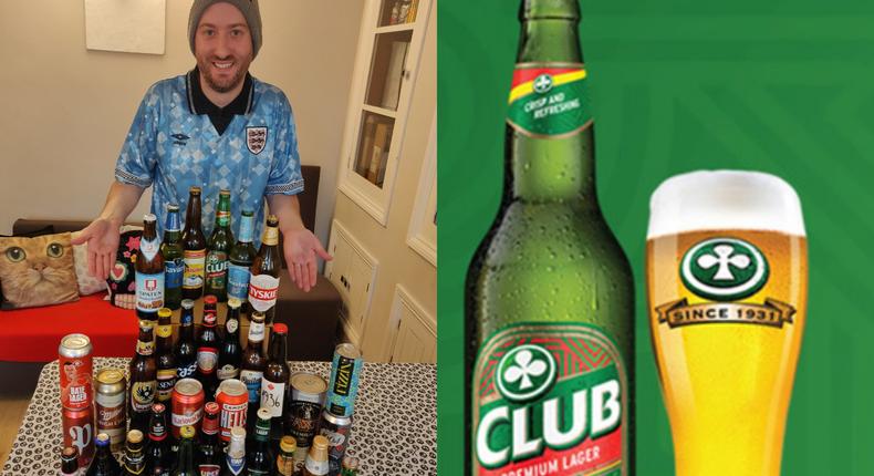 Man assembles local beers from 32 World Cup teams, Ghana ably represented