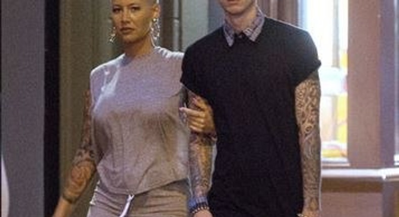 Amber Rose and Machine Gun Kelly on Mother's Day in NYC