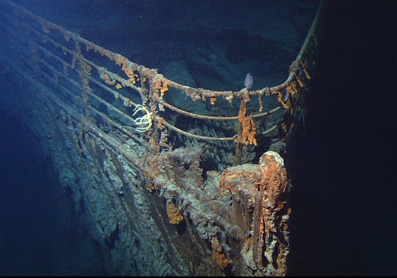 Wrak Titanica sfotografowany w 2004 r.