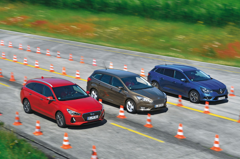 3 x kombi z dieslem: nowy Hyundai i30 kontra Ford Focus i Renault Megane