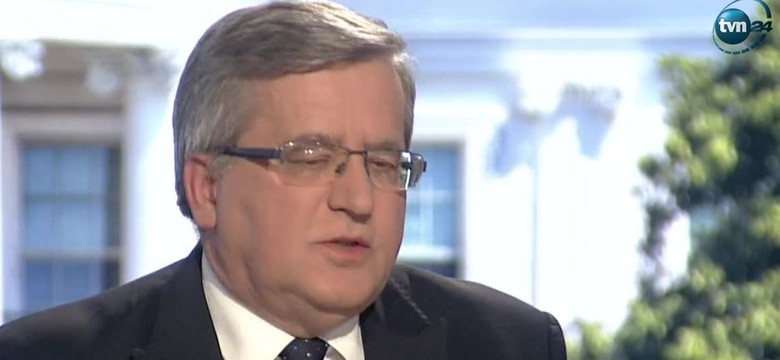 Komorowski podsumował rok rządów B. Szydło. "Namawiałbym panią premier na większą niezależność"