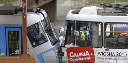 Tramwaje zderzyły się na Legnickiej