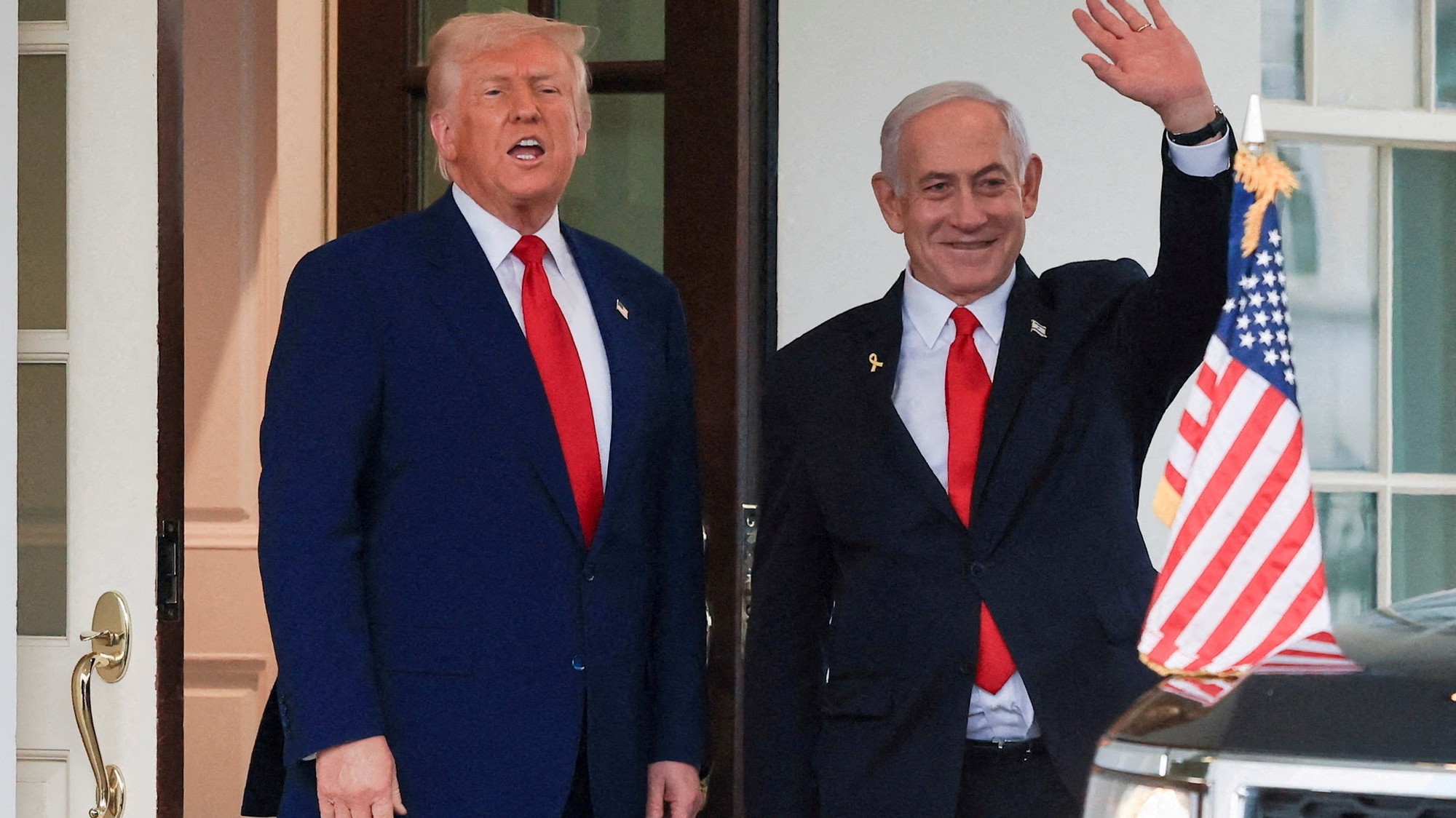 Donald Trump a Benjamin Netanjahu