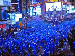 Ponad milion ludzi witał Nowy Rok na Times Square