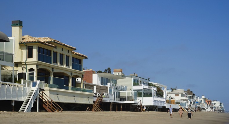 Oracle founder Larry Ellison reportedly owns 10 properties on Carbon Beach.