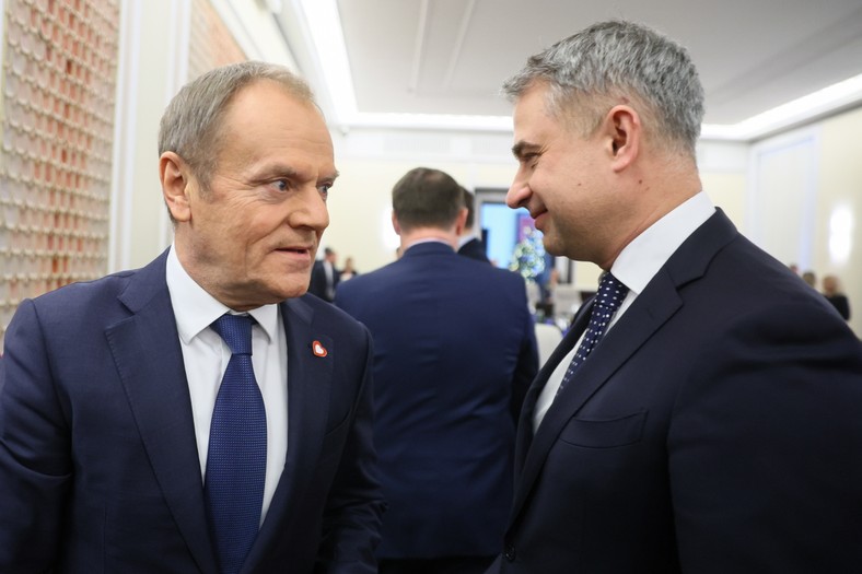 Donald Tusk i Krzysztof Gawkowski