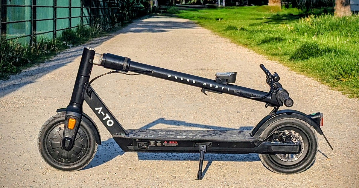 269 ​​Euro karşılığında ABE ve pnömatik lastiklere sahip E-scooter: A-To Ultron Air testte