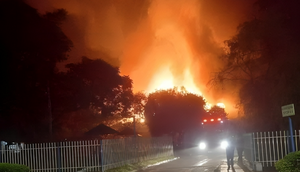 Huge fire breaks out at Kenyatta University & destroys property