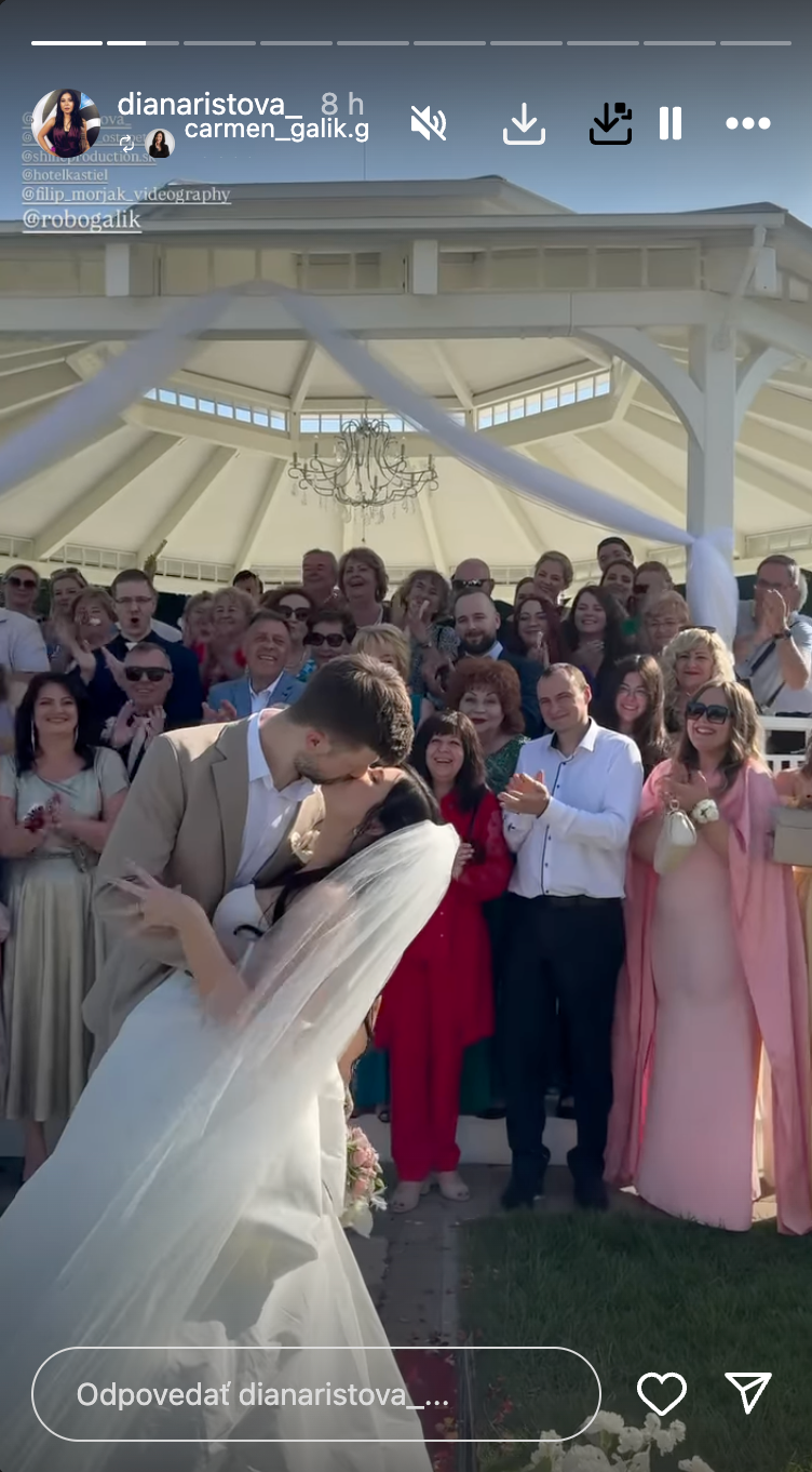 Herečka Diana Ristová sa v lete vydala.
