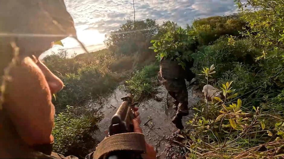 Ruska vojska na obuci za operacije sabotaže iza neprijateljskih linija na poligonu na nepoznatoj lokaciji 30. septembra