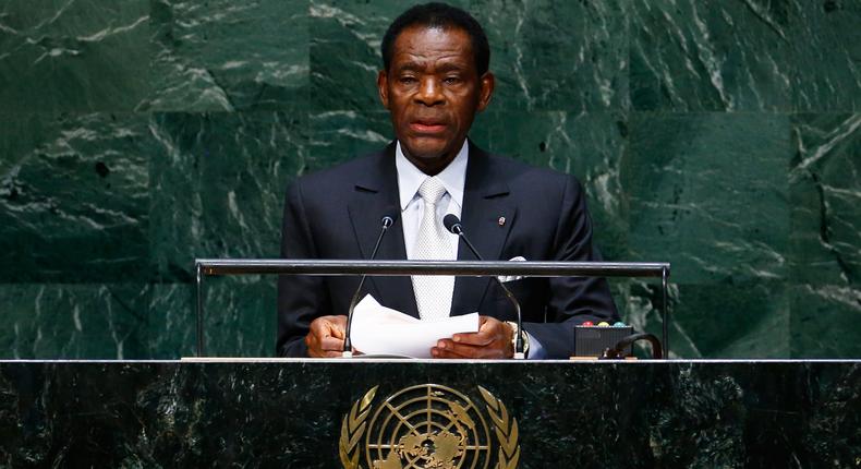 Equatorial Guinea's President Teodoro Obiang Nguema.