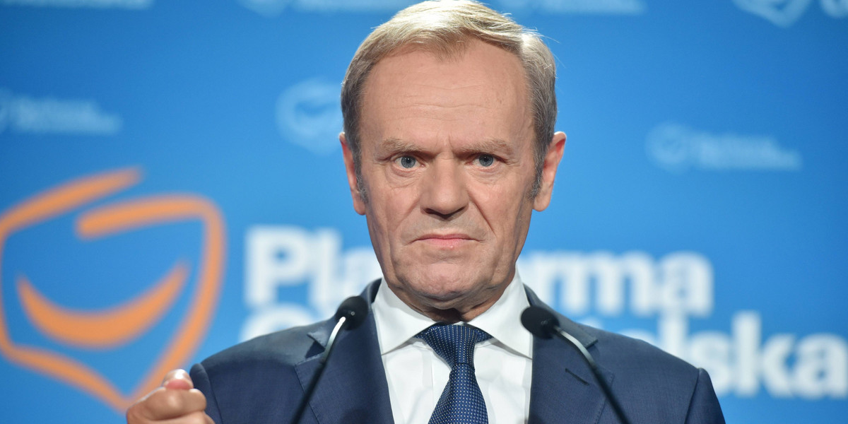 DONALD TUSK KONFERENCJA PRASOWA