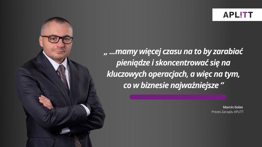 Marcin Golas, prezes spółki Aplitt