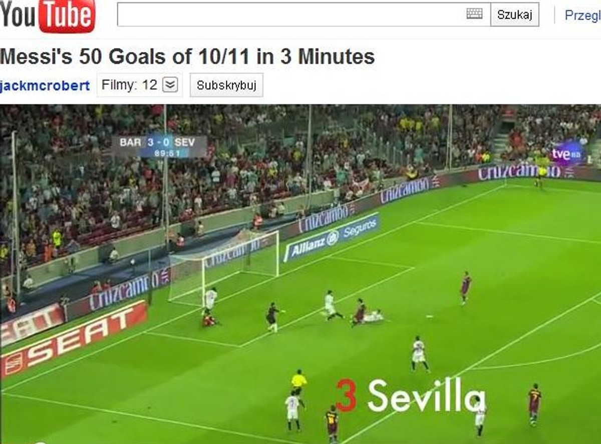 Tak Leo Messi pobił rekord. Zobacz jego 50 goli w 3 minuty