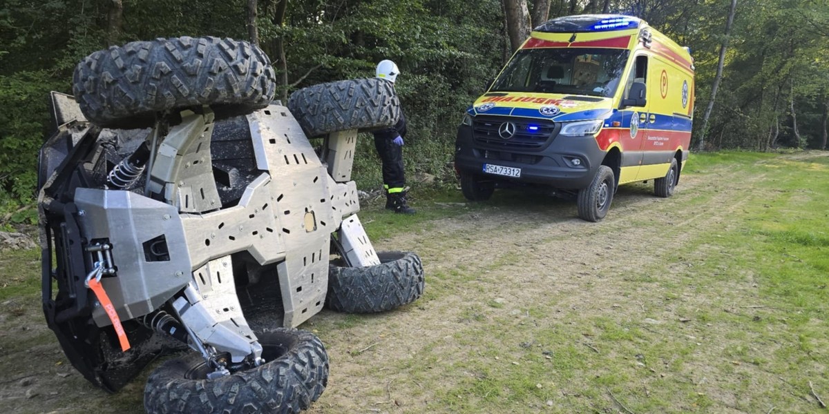Ernstig quad-ongeluk boven Solina.